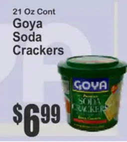 Food Universe Goya Soda Crackers offer