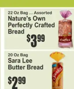 Food Universe 22 Oz Bag ... Assorted Nature's Own Perfectly Crafted Bread offer