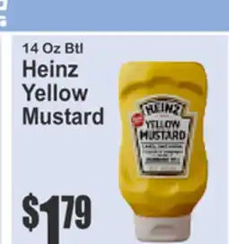 Food Universe 14 Oz Btl Heinz Yellow Mustard offer