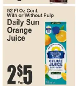 Food Universe Daily Sun Orange Juice offer