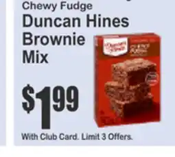 Food Universe Duncan Hines Brownie Mix offer