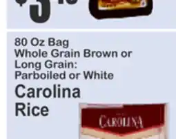 Food Universe 80 Oz Bag Whole Grain Brown or Long Grain: Parboiled or White Carolina Rice offer