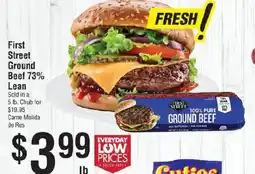 Smart & Final First Street Ground Beef 73% offer