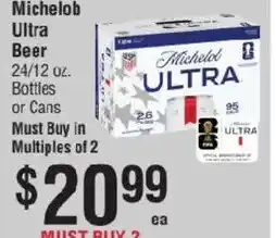 Smart & Final Michelob Ultra Beer offer