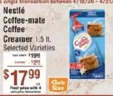 Smart & Final Nestlé Coffee-mate Coffee Creamer offer