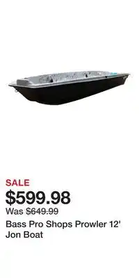 Cabela's Bass Pro Shops Prowler 12' Jon Boat offer