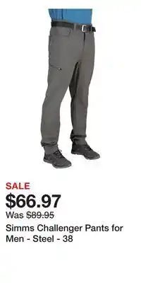Cabela's Simms Challenger Pants for Men - Steel - 38 offer