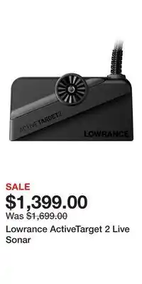 Cabela's Lowrance ActiveTarget 2 Live Sonar offer