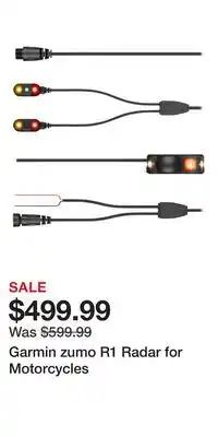 Cabela's Garmin zumo R1 Radar for Motorcycles offer