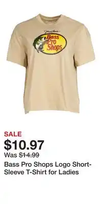 Cabela's Bass Pro Shops Logo Short-Sleeve T-Shirt for Ladies offer