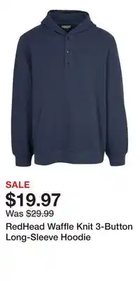 Cabela's RedHead Waffle Knit 3-Button Long-Sleeve Hoodie offer