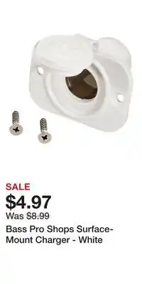 Cabela's Bass Pro Shops Surface-Mount Charger - White offer