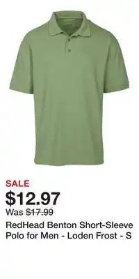 Cabela's RedHead Benton Short-Sleeve Polo for Men - Loden Frost - S offer