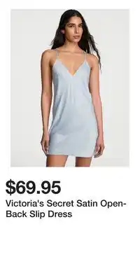 Victoria's Secret Victoria's Secret Satin Open-Back Slip Dress offer