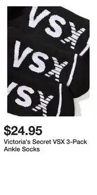 Victoria's Secret Victoria's Secret VSX 3-Pack Ankle Socks offer