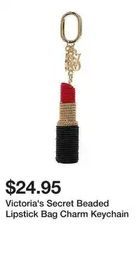 Victoria's Secret Victoria's Secret Beaded Lipstick Bag Charm Keychain offer