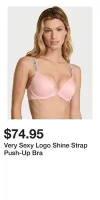 Victoria's Secret Very Sexy Logo Shine Strap Push-Up Bra offer