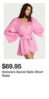 Victoria's Secret Victoria's Secret Satin Short Robe offer