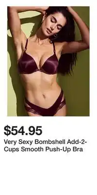 Victoria's Secret Very Sexy Bombshell Add-2-Cups Smooth Push-Up Bra offer