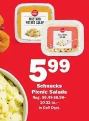 Schnucks Schnucks Picnic Salads offer