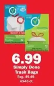 Schnucks Simply Done Trash Bags offer