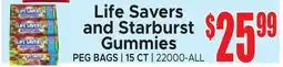 Jetro Life Savers and Starburst Gummies offer