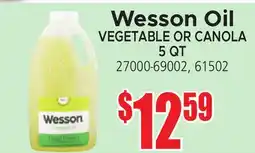 Jetro Wesson Oil VEGETABLE OR CANOLA offer
