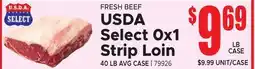 Jetro FRESH BEEF USDA Select Ox1 Strip Loin offer