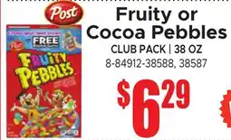 Jetro Fruity or Cocoa Pebbles offer