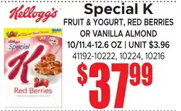 Jetro Special K FRUIT & YOGURT, RED BERRIES OR VANILLA ALMOND offer