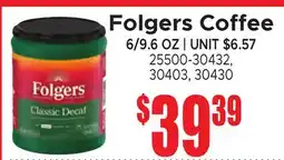 Jetro Folgers Coffee offer