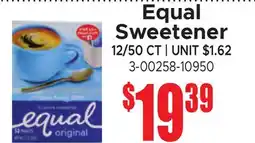 Jetro Equal Sweetener offer