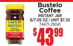 Jetro Bustelo Coffee INSTANT JAR offer