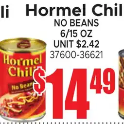 Jetro Hormel Chili offer