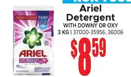 Jetro Ariel Detergent WITH DOWNY OR OXY offer