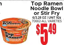 Jetro Top Ramen Noodle Bowl or Stir Fry offer