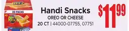 Jetro Handi Snacks OREO OR CHEESE offer