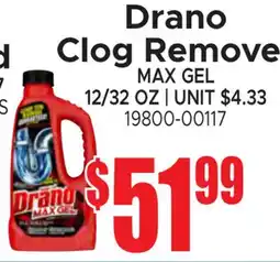 Jetro Drano Clog Remove MAX GEL offer