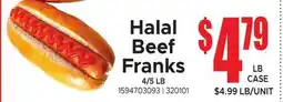 Jetro Halal Beef Franks offer