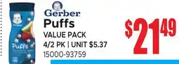 Jetro Gerber Puffs offer