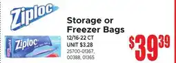 Jetro Storage or Freezer Bags offer