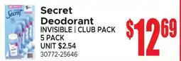Jetro Secret Deodorant INVISIBLE | CLUB PACK offer
