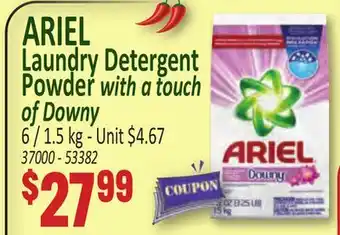 Jetro ARIEL Laundry Detergent Powder with a touch of Downy offer