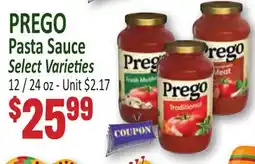 Jetro PREGO Pasta Sauce offer