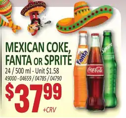 Jetro MEXICAN COKE, FANTA OR SPRITE offer