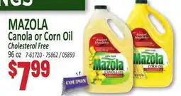 Jetro MAZOLA Canola or Corn Oil offer