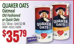 Jetro QUAKER OATS Oatmeal offer