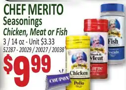 Jetro CHEF MERITO Seasonings offer