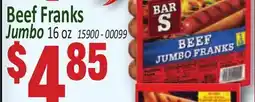 Jetro Beef Franks Jumbo offer