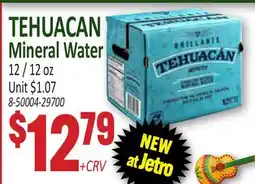 Jetro TEHUACAN Mineral Water offer